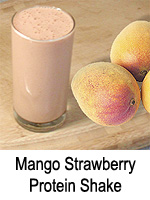 Mango Strawberry Protein Shake