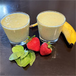 Peanut Butter and Strawberry Protein Shake