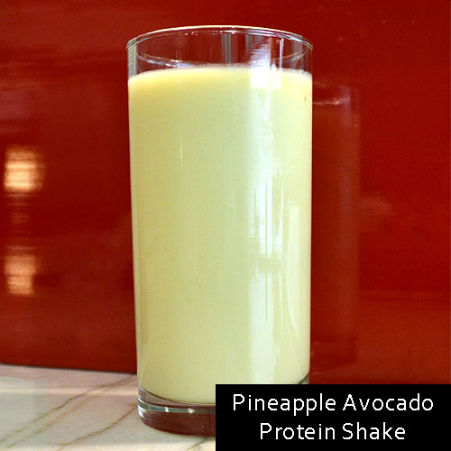 Pineapple Avocado Protein Shake