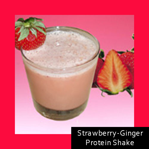 Strawberry-Ginger Protein Shake