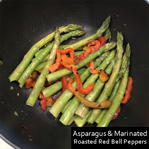 Asparagus & Marinated Roasted Red Bell Peppers