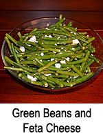 Green Beans and Feta Cheese