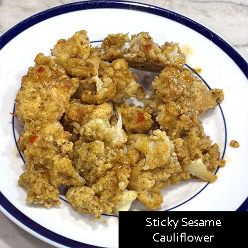 Sticky Sesame Cauliflower