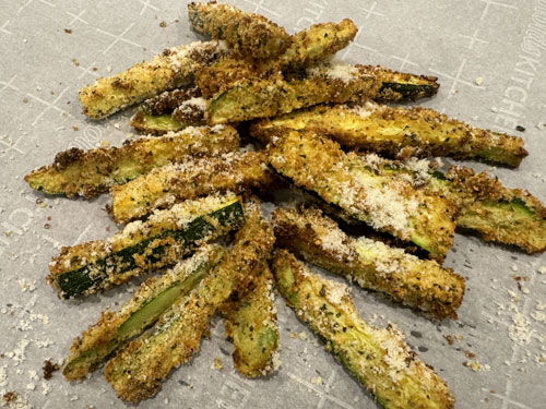 Cook until lightly browned, 6-8 minutes. Then flip each piece and continue cooking until golden brown, another 3-5 minutes longer.