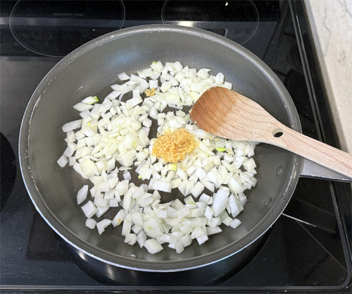Stir in the minced garlic and diced zucchini, cooking for an additional 5–7 minutes or until the zucchini is tender but not mushy.