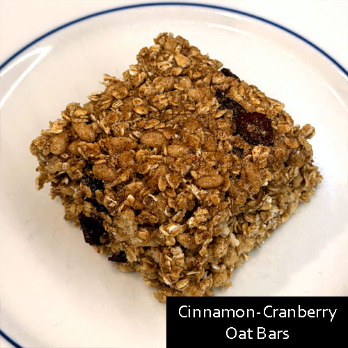 Cinnamon-Cranberry Oat Bars
