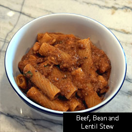 Beef, Bean and Lentil Stew