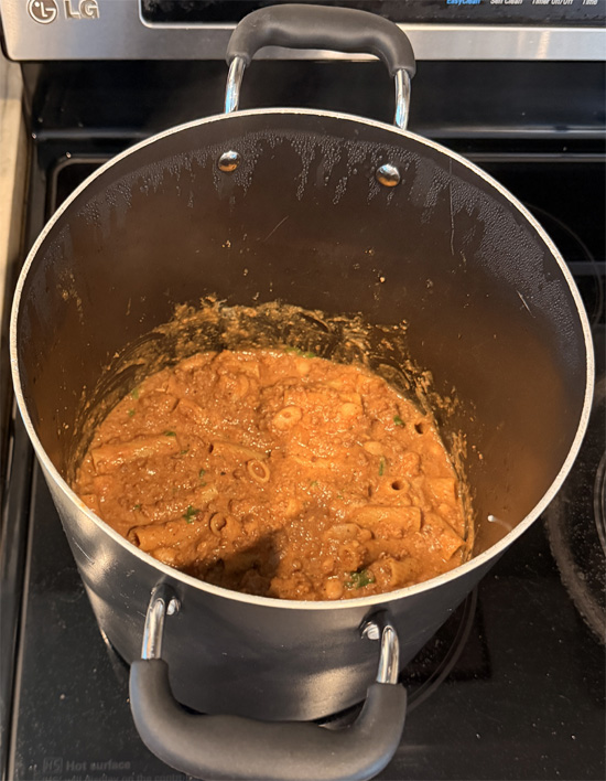 Stir in the cilantro, yogurt and parmesan. Cook an additional 2 minutes and serve. 