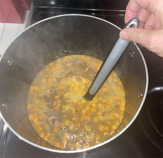 Bring everything to a boil. 