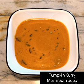 Pumpkin Curry Mushroom Soup