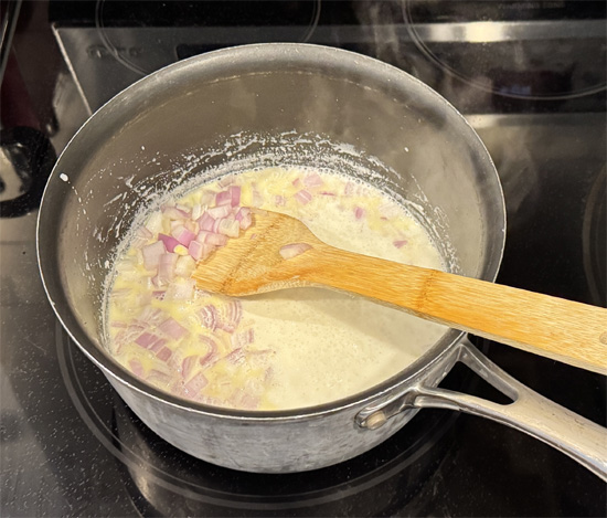 Add the shallots and stir for another 4 minutes.