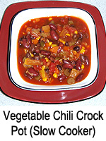 Vegetable Chili - Crock Pot (Slow Cooker)