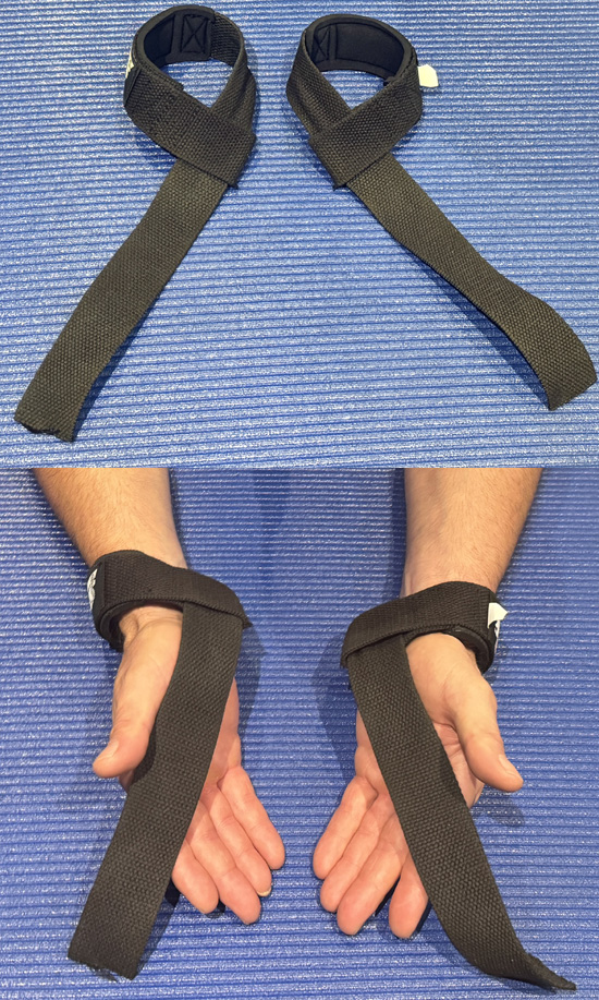 Lifting Straps Setup