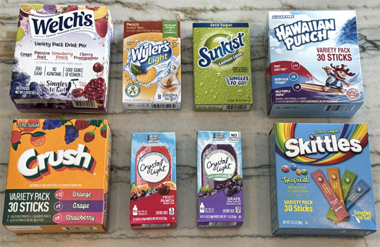 Flavored Drink Packets or Singles