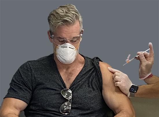 Dan Reynen Getting Vaccinated