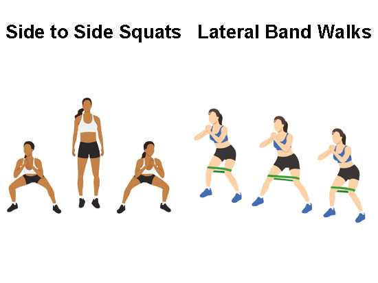 Banded lateral movements instead of lateral jumps.