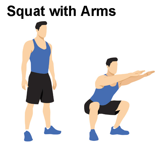 Squat with Arms