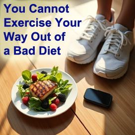 You Cannot Exercise Your Way Out of a Bad Diet - Food Choices Matter Most for Shedding Pounds