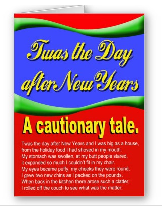 Twas the Day after New Years Card