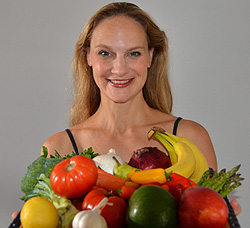 Leigh Pujado Holding Vegetables
