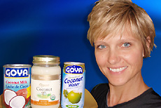 Martina Krause with Coconut Products