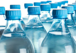 Plastic water bottles create huge waste.